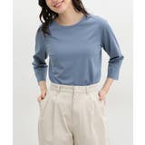 ブルー | トップス Tシャツ ７分袖Tシャツ | Honeys