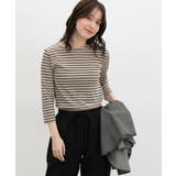 ベージュ×コン | トップス Tシャツ ７分袖Tシャツ | Honeys