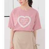 ピンク | トップス カットソー 半袖 | Honeys