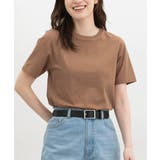 キャメル | トップス カットソー 半袖 | Honeys