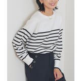 アイボリー×クロ | トップス ニット セーター | Honeys