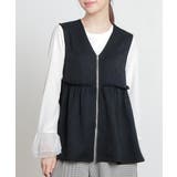 ブラック | トップス ベスト ジレ | Honeys