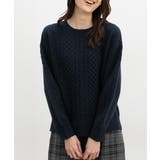 ネイビー | トップス ニット セーター | Honeys