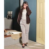 【ハニーズ】ケーブル編Ｖカーデ【WEB限定LLサイズ有】 | Honeys | 詳細画像5 