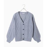 【ハニーズ】ケーブル編Ｖカーデ【WEB限定LLサイズ有】 | Honeys | 詳細画像13 