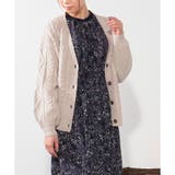 杢ベージュ | 【ハニーズ】ケーブル編Ｖカーデ【WEB限定LLサイズ有】 | Honeys