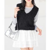 ブラック | トップス ニット ベスト | Honeys