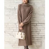 モカ | ワンピース 長袖 ロング丈 | Honeys