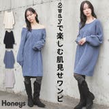 ワンピース 長袖 ミニ丈 | Honeys | 詳細画像1 