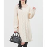 アイボリー | ワンピース 長袖 ミニ丈 | Honeys