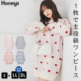 ワンピース 長袖 ミニ丈 | Honeys | 詳細画像1 