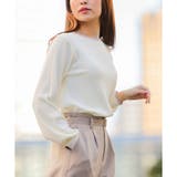 アイボリー | トップス ニット 長袖 | Honeys