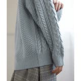 【ハニーズ】ケーブル編Ｖネック | Honeys | 詳細画像14 