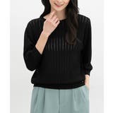 ブラック | トップス ニット サマーセーター | Honeys