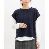 ネイビー | トップス ベスト Tシャツ | Honeys