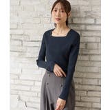 ネイビー | トップス ニット セーター | Honeys