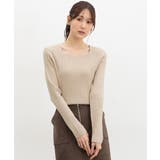 ベージュ | トップス ニット セーター | Honeys