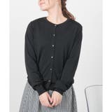 ブラック | 【ハニーズ】トップス カーディガン 8分袖 | Honeys