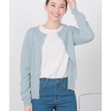 サックス | 【ハニーズ】トップス カーディガン 8分袖 | Honeys