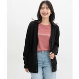 ブラック | トップス カーディガン 長袖 | Honeys