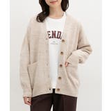 杢ベージュ | トップス カーディガン 長袖 | Honeys