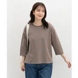 トップス Tシャツ 7分袖Tシャツ | Honeys | 詳細画像13