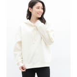 アイボリー | 【ハニーズ】裏起毛パーカー | Honeys