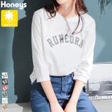 トップス Tシャツ 7分袖 | Honeys | 詳細画像1 