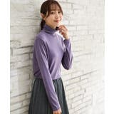 パープル | トップス カットソー 長袖 | Honeys