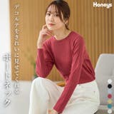 トップス カットソー 長袖 | Honeys | 詳細画像1
