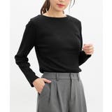 ブラック | トップス カットソー 長袖 | Honeys