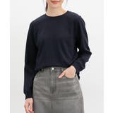 ネイビー | トップス カットソー 長袖 | Honeys