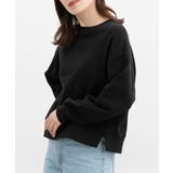 ブラック | トップス スウェット 長袖 | Honeys