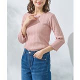 ピンク | トップス Tシャツ 7分袖Tシャツ | Honeys