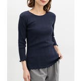 ネイビー | トップス Tシャツ 7分袖Tシャツ | Honeys