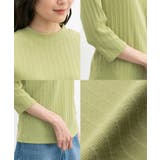 トップス Tシャツ 7分袖Tシャツ | Honeys | 詳細画像17