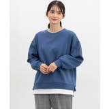 ブルー | トップス スウェット 長袖 | Honeys