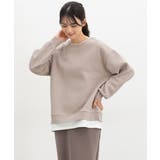 ベージュ | トップス スウェット 長袖 | Honeys