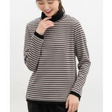 ベージュ×クロ | トップス カットソー 長袖 | Honeys