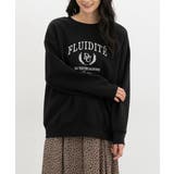 ブラック | トップス スウェット 長袖 | Honeys