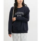 ネイビー | トップス スウェット 長袖 | Honeys