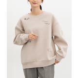 ベージュ | トップス スウェット 長袖 | Honeys