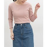 ピンク | トップス Tシャツ 7分袖Tシャツ | Honeys