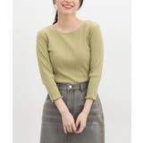 ライトグリーン | トップス Tシャツ 7分袖Tシャツ | Honeys