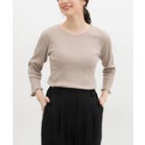 グレージュ | トップス Tシャツ 7分袖Tシャツ | Honeys