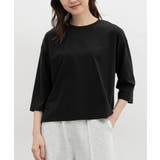 ブラック | トップス Tシャツ 7分袖Tシャツ | Honeys