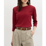 レッド | トップス Tシャツ ７分袖Tシャツ | Honeys