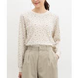 アイボリー花柄 | トップス Tシャツ ロンＴ | Honeys