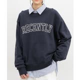 ネイビー | トップス スウェット 長袖 | Honeys