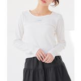 ホワイト | トップス カットソー 長袖 | Honeys